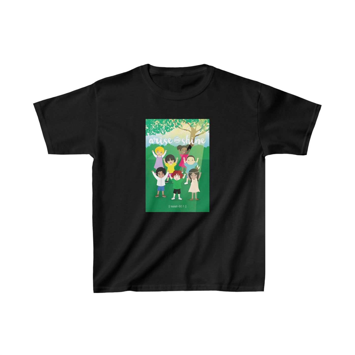 Arise And Shine (Black) Kids Heavy Cotton™ Tee