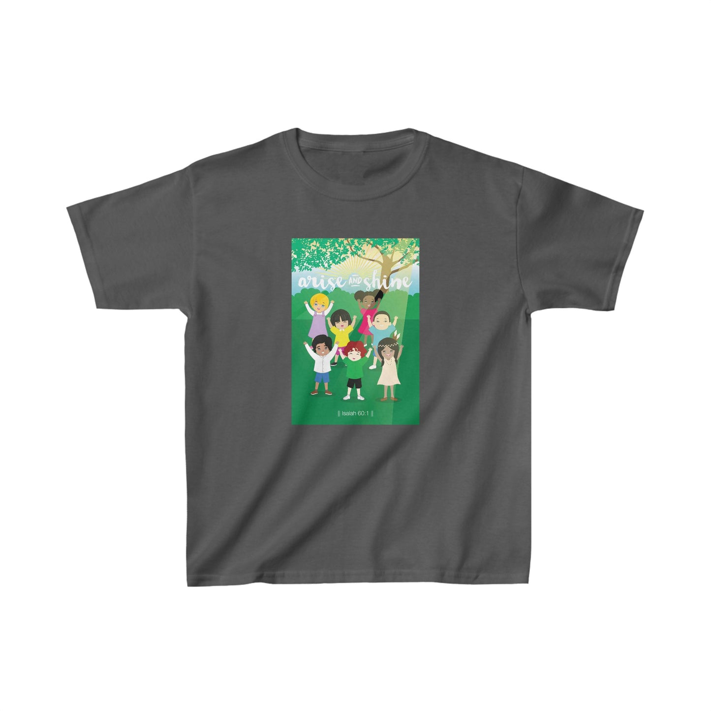 Arise And Shine (Grey) Kids Heavy Cotton™ Tee