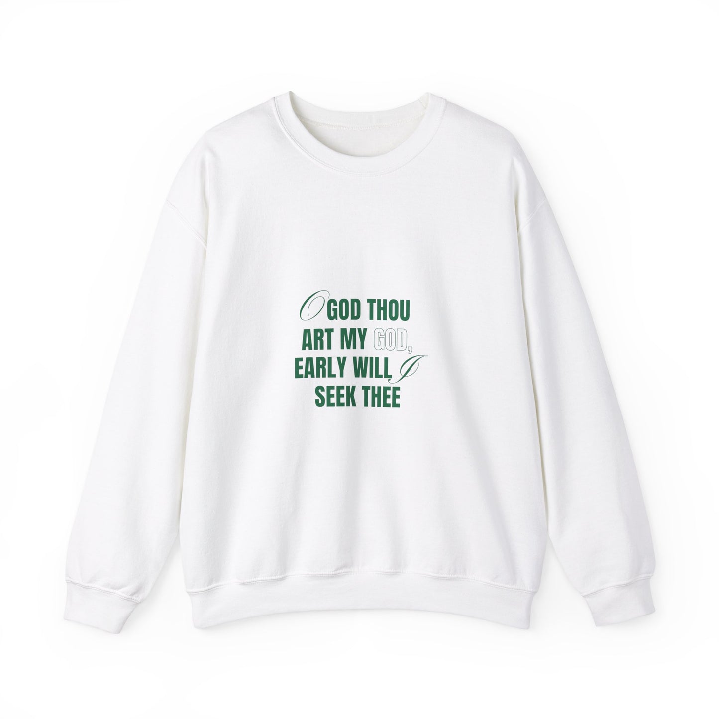 God Thou Art My God, Early Will Seek Thee Youth Heavy Blend™ Crewneck Sweatshirt