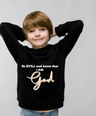 Be Still And Know That I Am God (Black) Youth Heavy Blend Hooded Sweatshirt