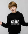 Your Grace Is Sufficient For Me (Black) Youth Heavy Blend Hooded Sweatshirt