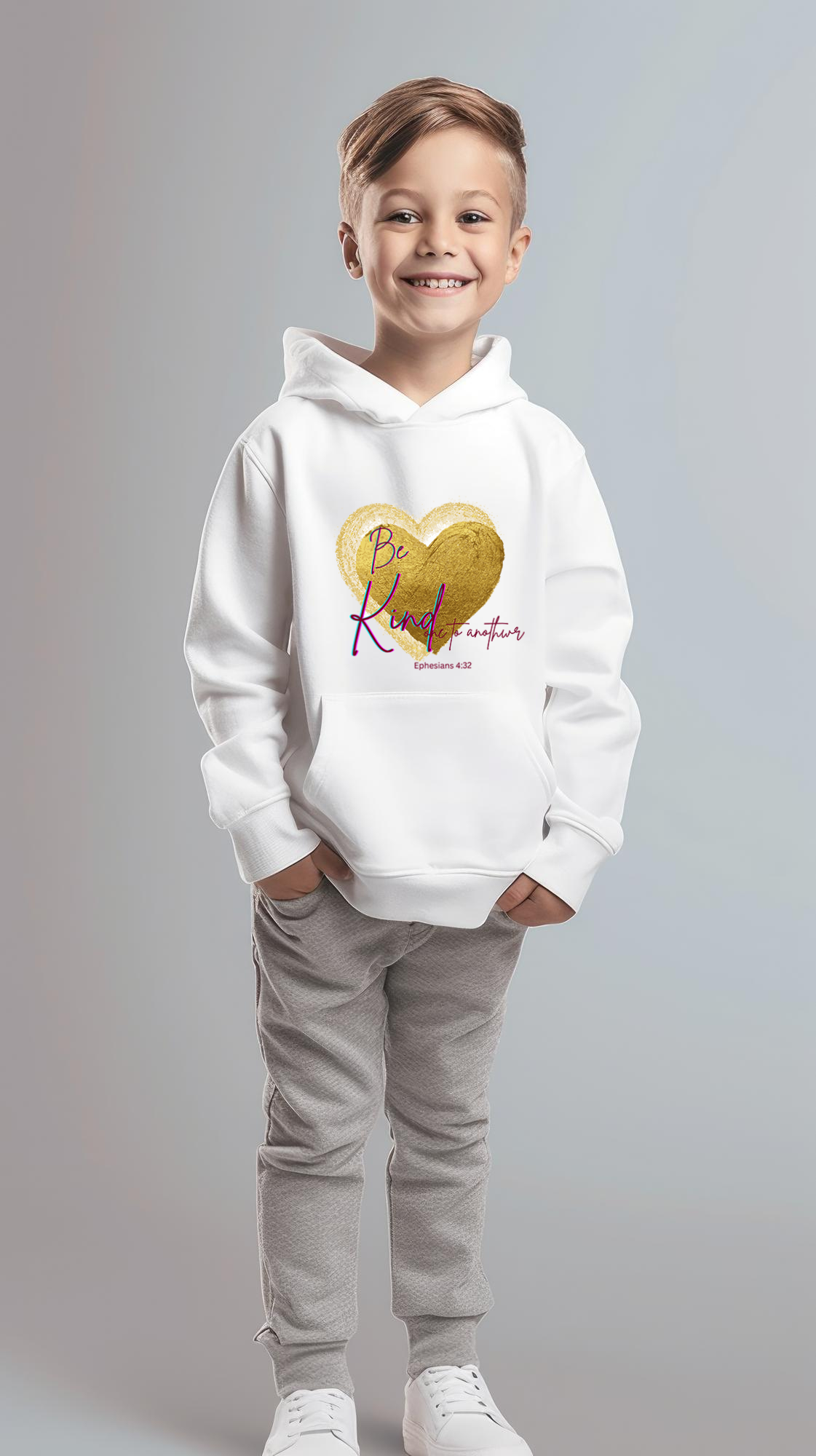 Be kind one to another Youth Heavy Blend Hooded Sweatshirt